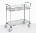 2 Shelf Utility Cart with Polyurethane Casters C9599