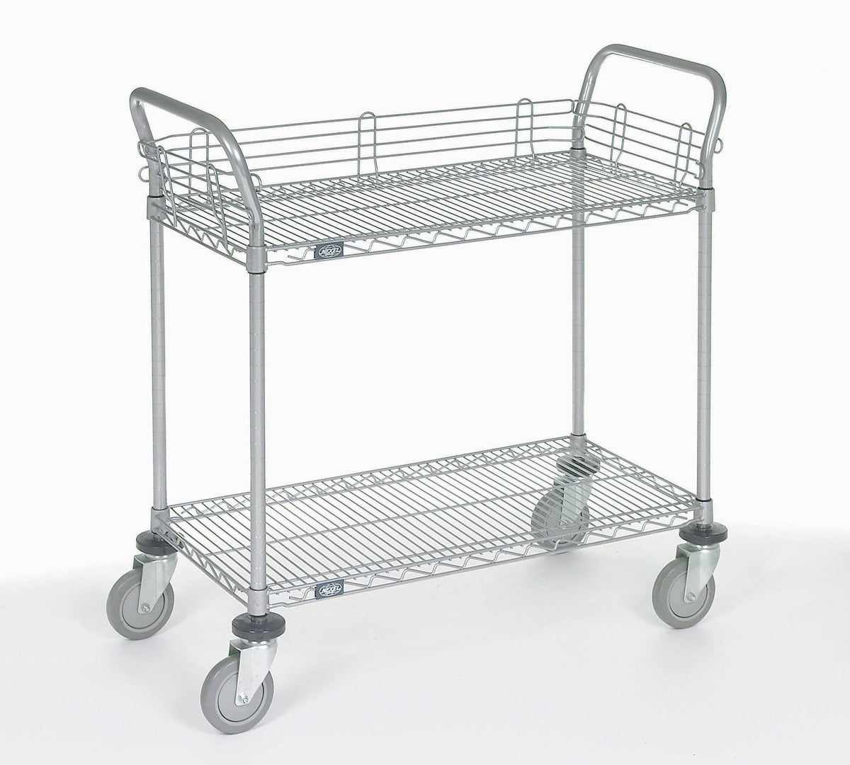 2 Shelf Utility Cart with Polyurethane Casters C9599