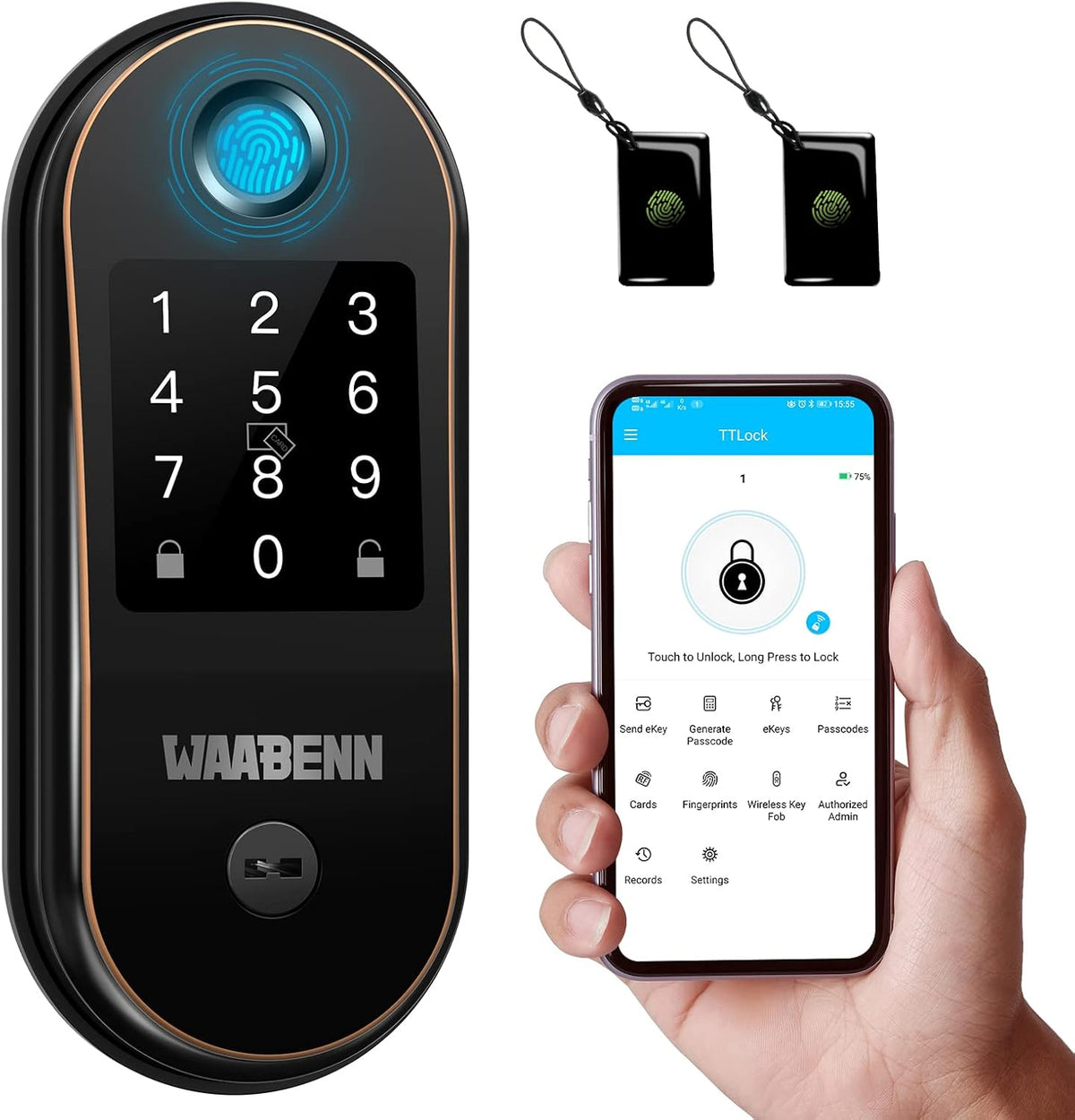 Keyless Entry Fingerprint Door Lock C668