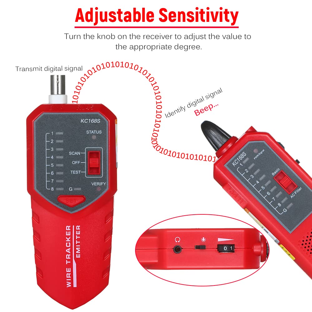 RJ11 RJ45 Ethernet LAN Multifunction Network Cable Tester H83802