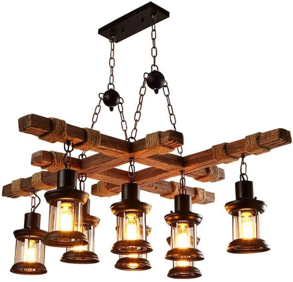 8-Light Farmhouse Chandelier L4524
