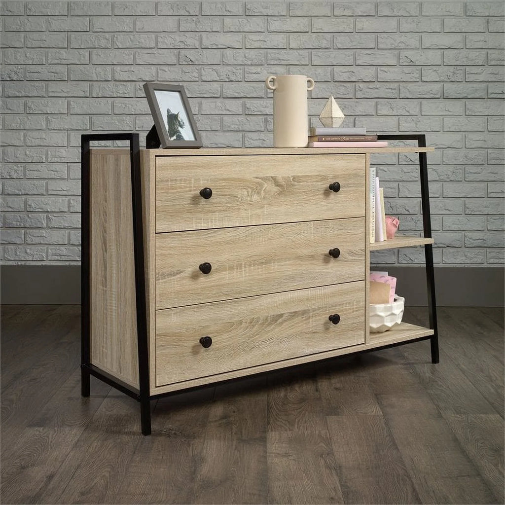 3-Drawer Oak Engineered Wood Dresser L9113