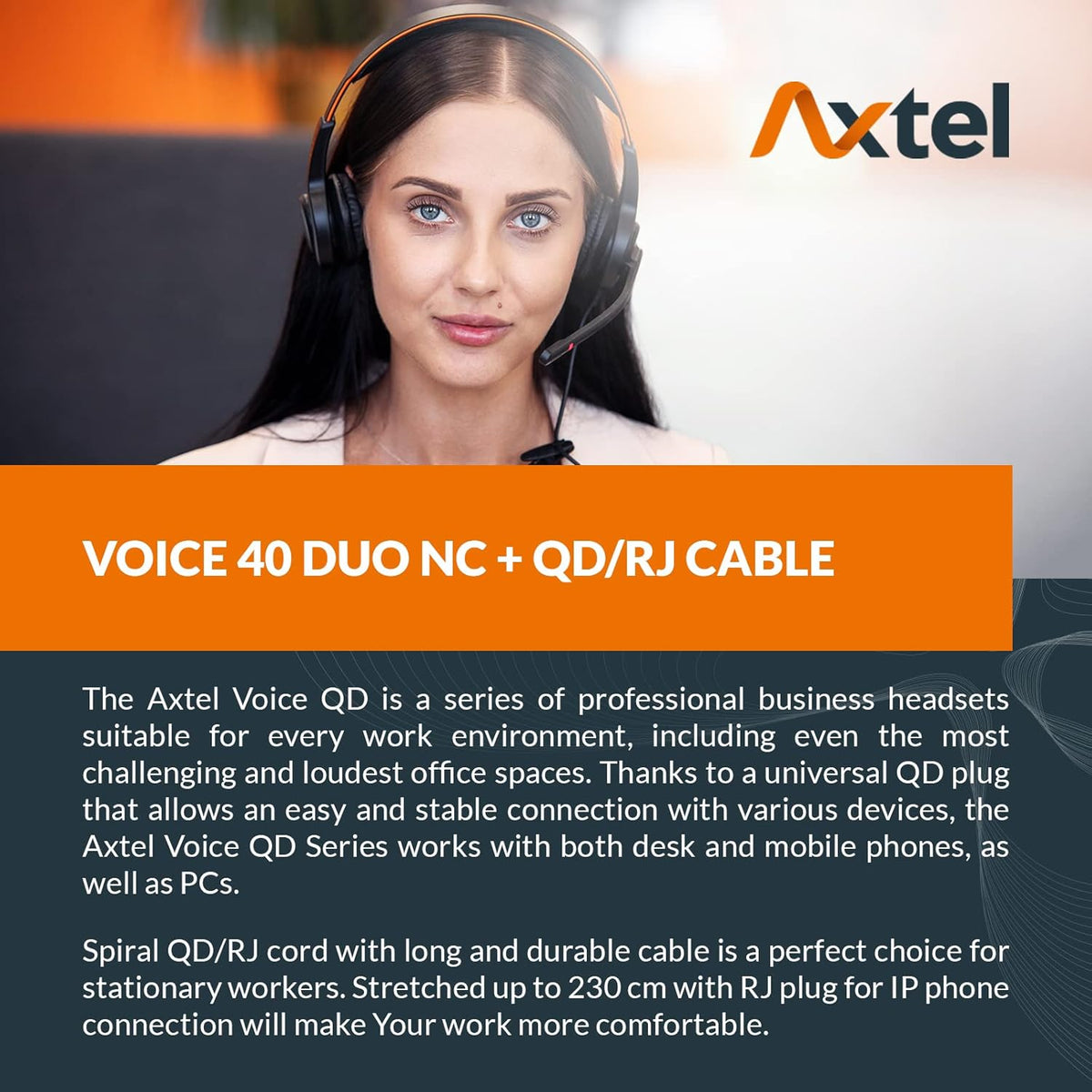 Bundle Voice 40 Duo NC with AXC-01 Cable I687