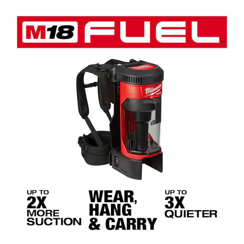 18-Volt Lithium-Ion Cordless 3-in-1 Backpack Vacuum A95324