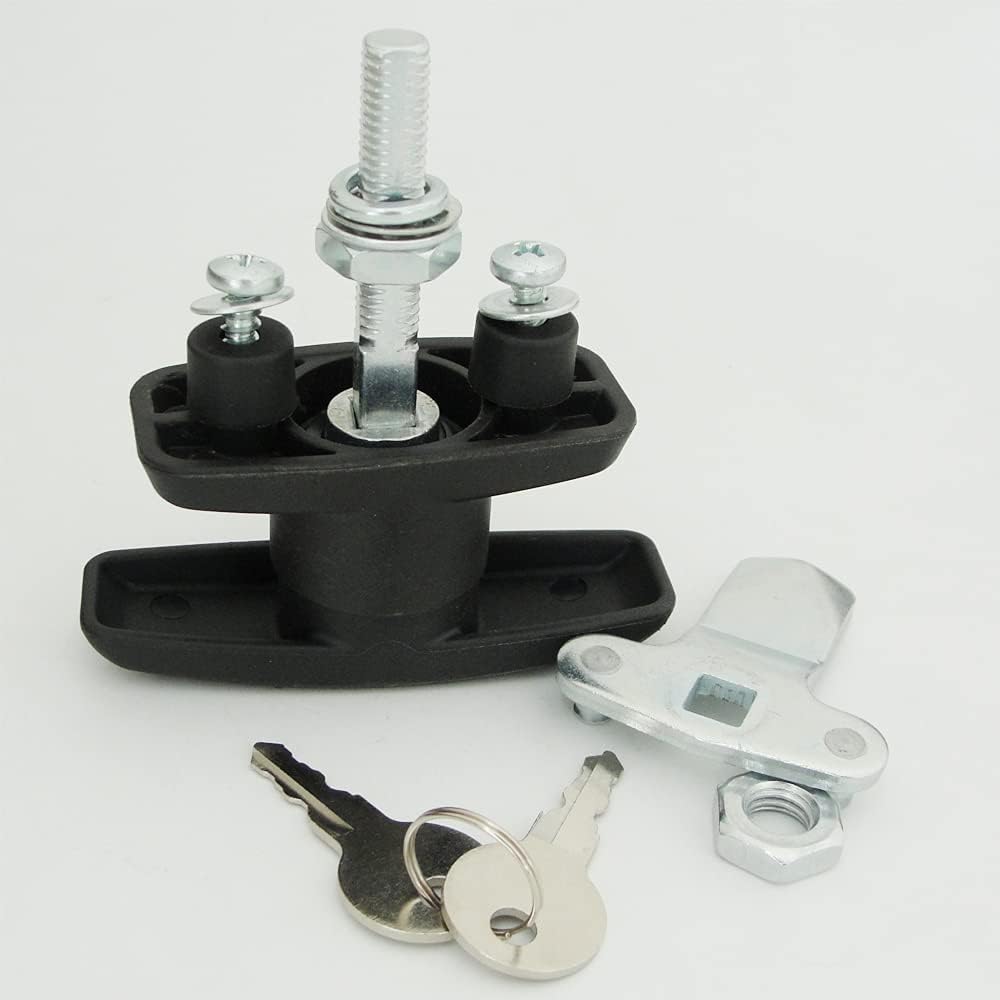 2 PCS T-Handle Door Lock Latch ABS Zinc Alloy Lock Body Kit F3234