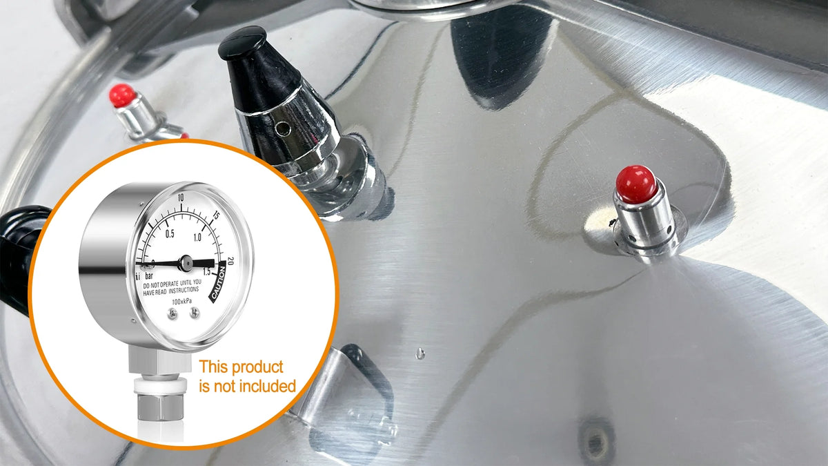 100 QT Aluminum Commercial Pressure Cooker O26693