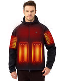 Heated Jacket with 12V Battery Pack, Soft Shell Electric Heating Coat (L) T24063