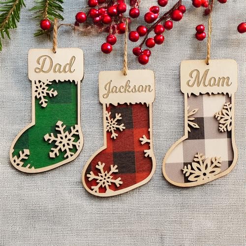 Wooden Christmas Tree Ornament J3243