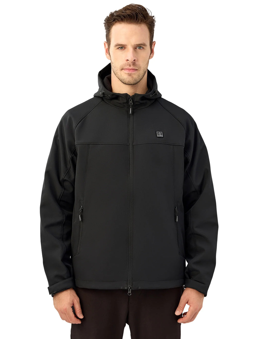 Heated Jacket with 12V Battery Pack, Soft Shell Electric Heating Coat (L) T24063