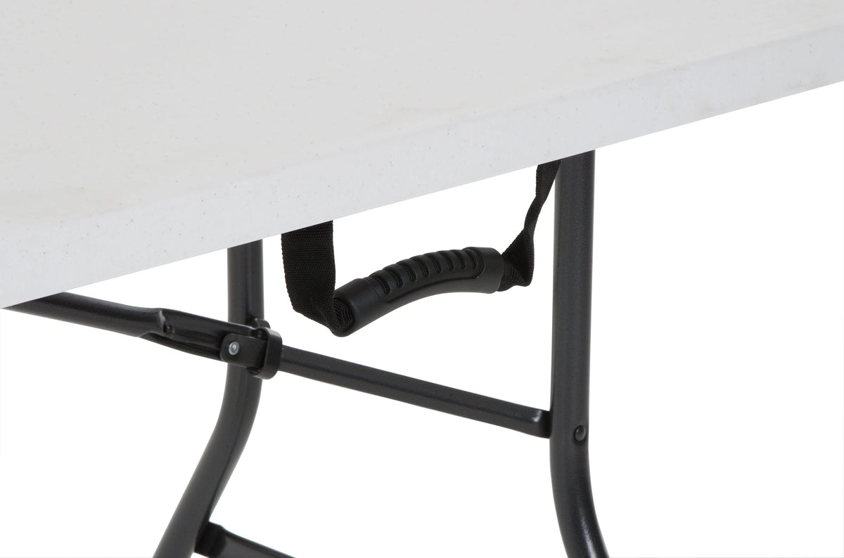 6 Foot Folding Table White Speckle N12579