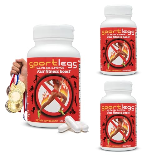 Pre-Workout Lactic Acid Supplement 120 Capsules Pack of 3 L3856