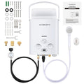 Portable Propane Tankless Water Heater 1.58 GPM with LED Display and 3-Mode Shower Head I335297