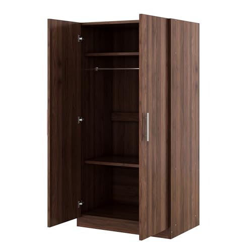 4 Door Wooden Wardrobe Closet with 2 Drawers R51847
