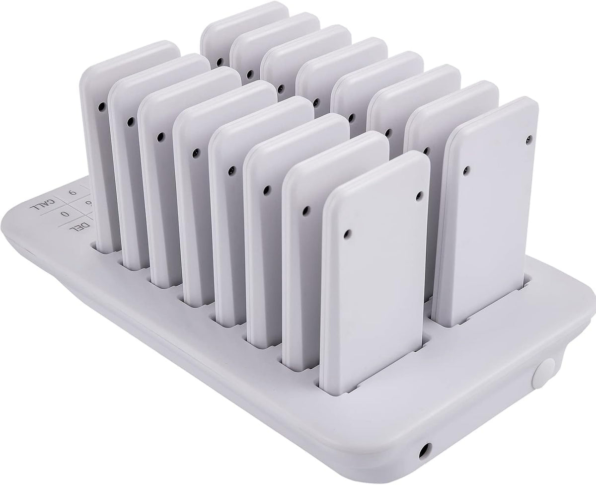Wireless Paging Queuing Calling System with Vibration, Flashing and Buzzer K612