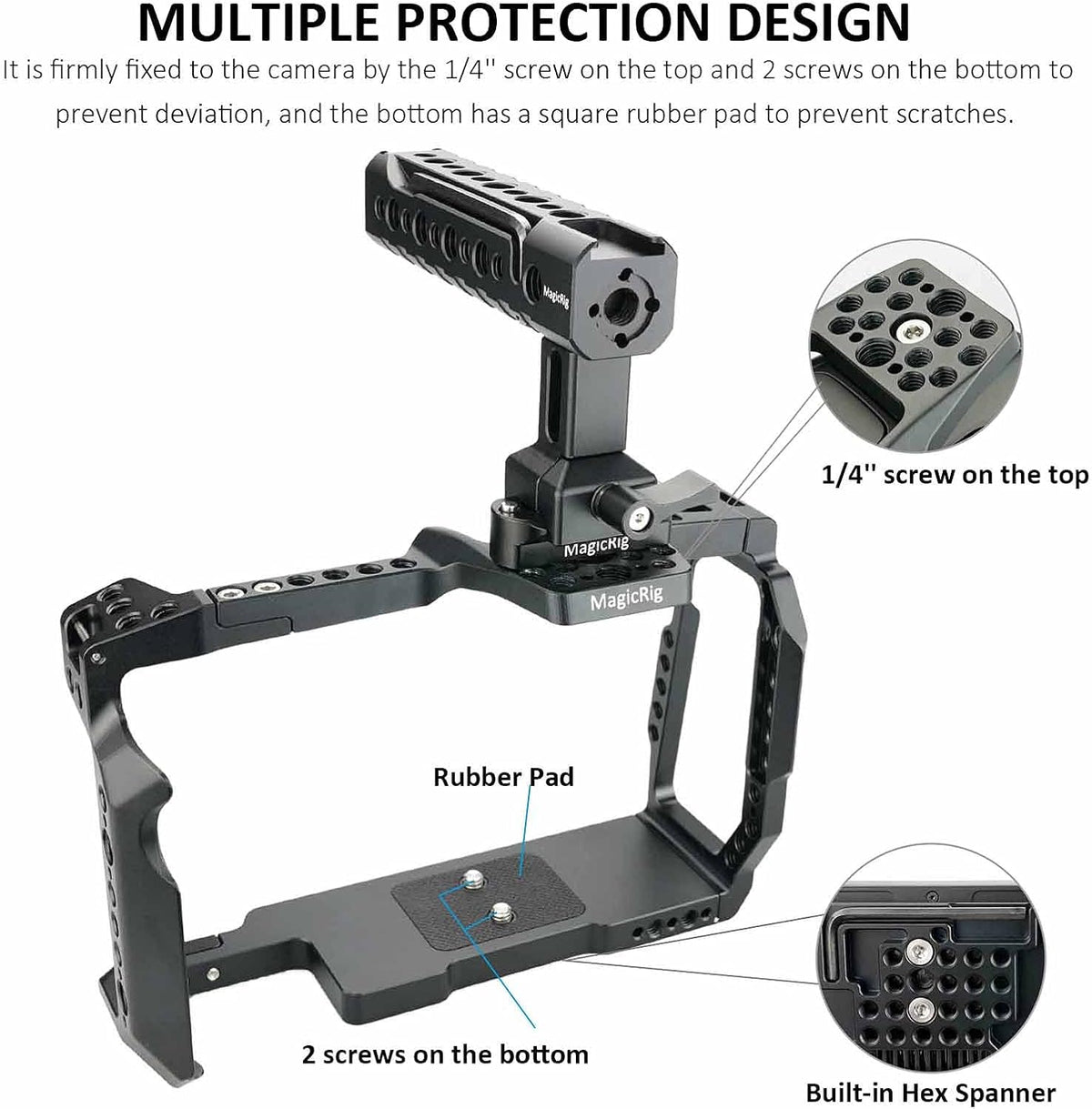 Camera Cage Rig with NATO Handle and NATO Rail I37860