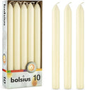 Ivory 9 Inch Unscented Straight Taper Candle Set Y65231