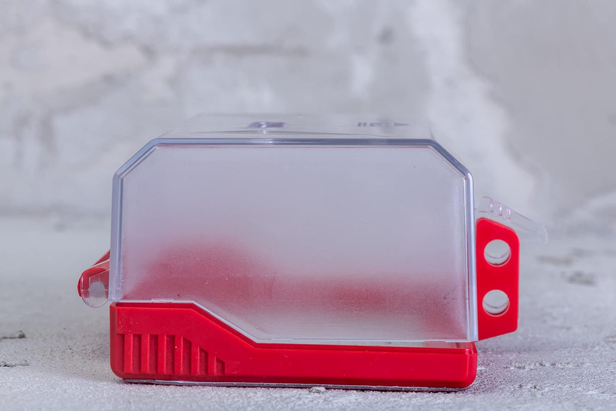XL Rectangular Lockout Box Type Transparent Push Start Button Cover Lockable Push Button Switch Cap Pack of 2 A22595