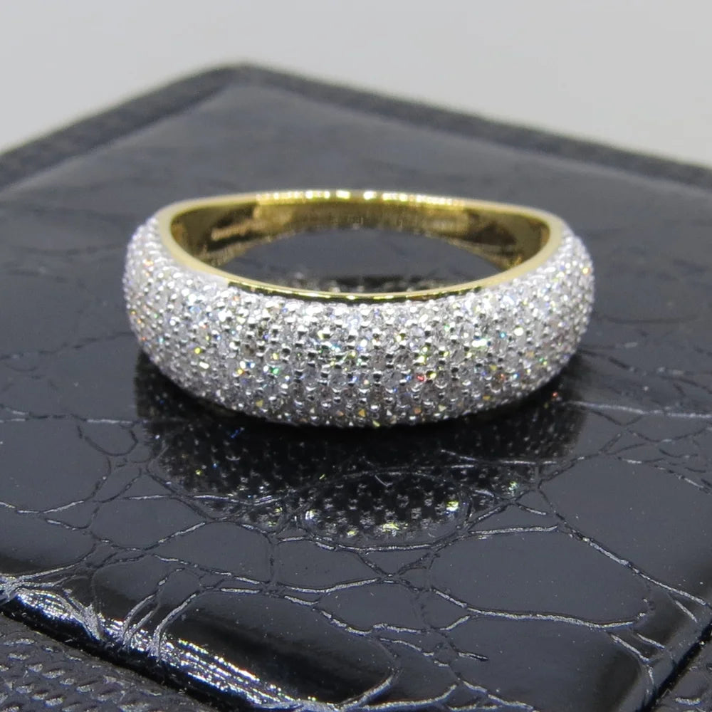 18k Yellow Gold Diamond Wedding Band Ring L4517