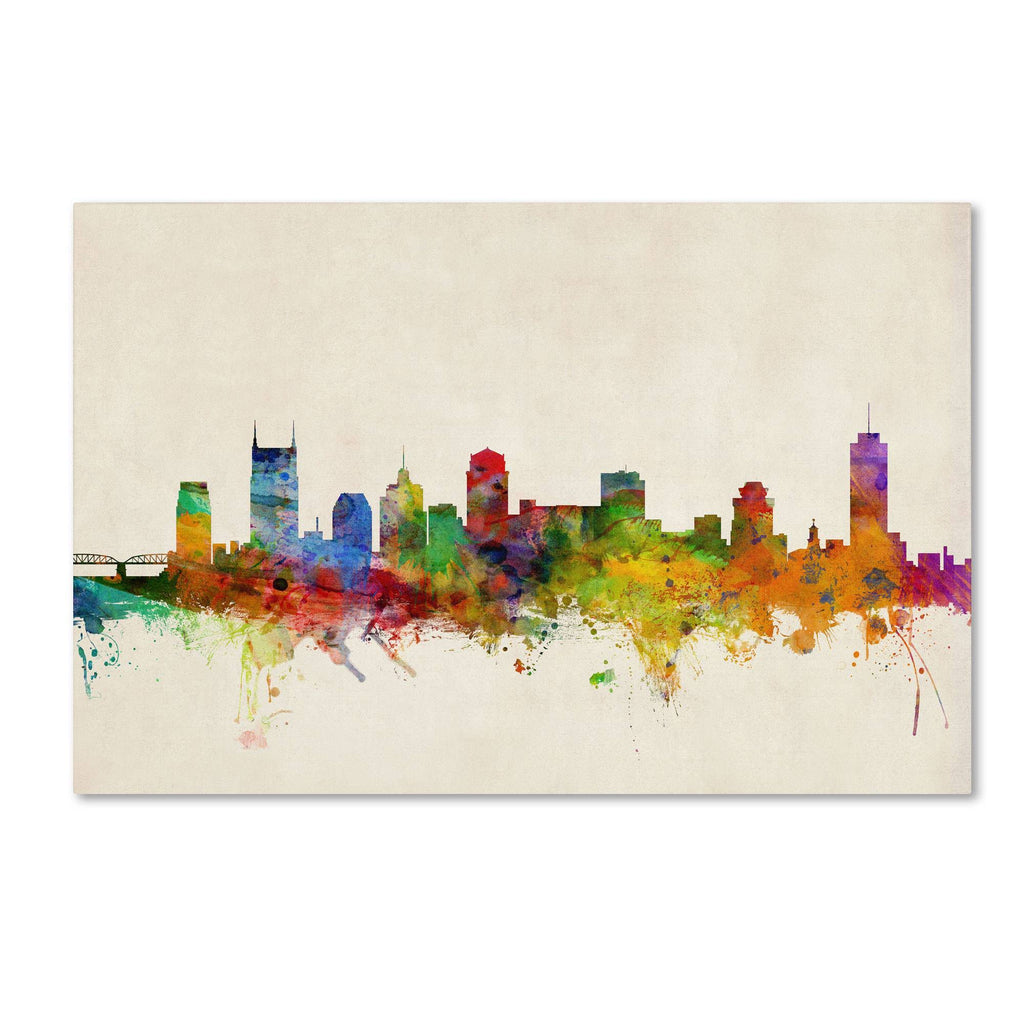Nashville Watercolor Skyline V619070