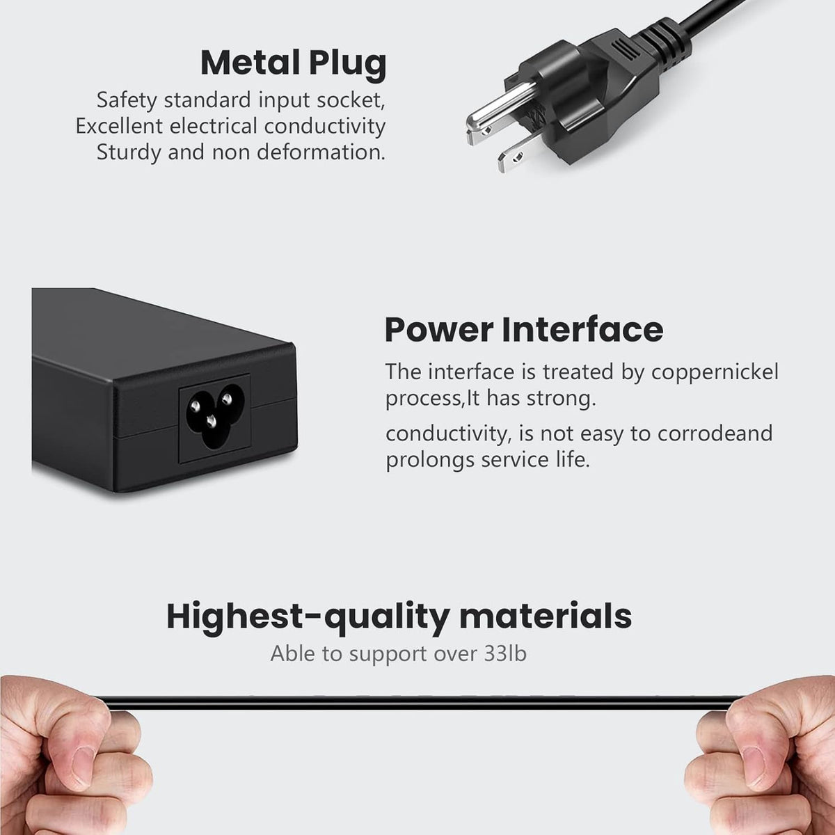200W Slim Tip AC Adapter Power Charger P618