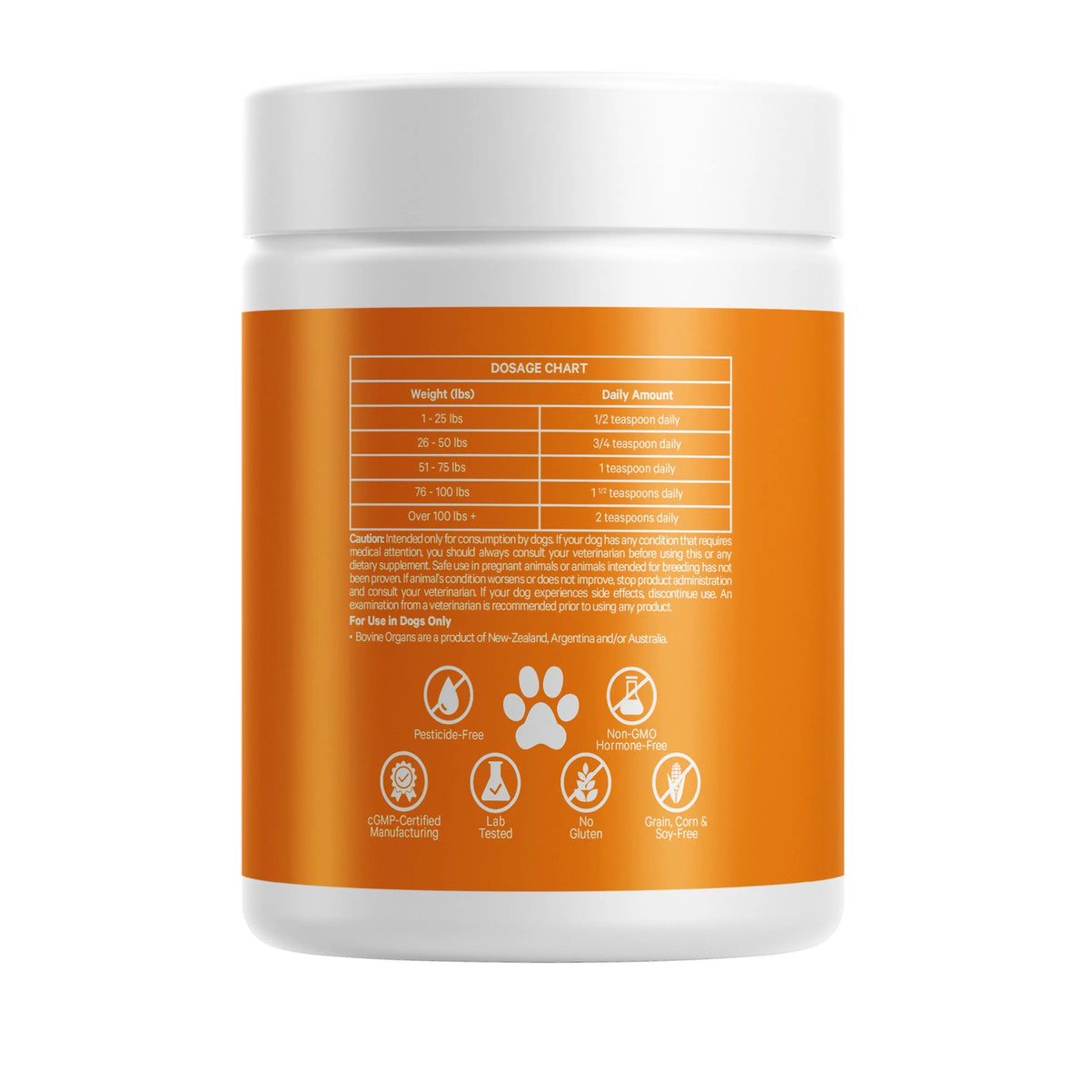 Beef Organ Supplement for Dogs 3 oz V35012