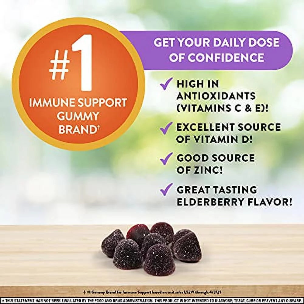 130 Count Elderberry Gummies with Vitamins & Zinc J530261