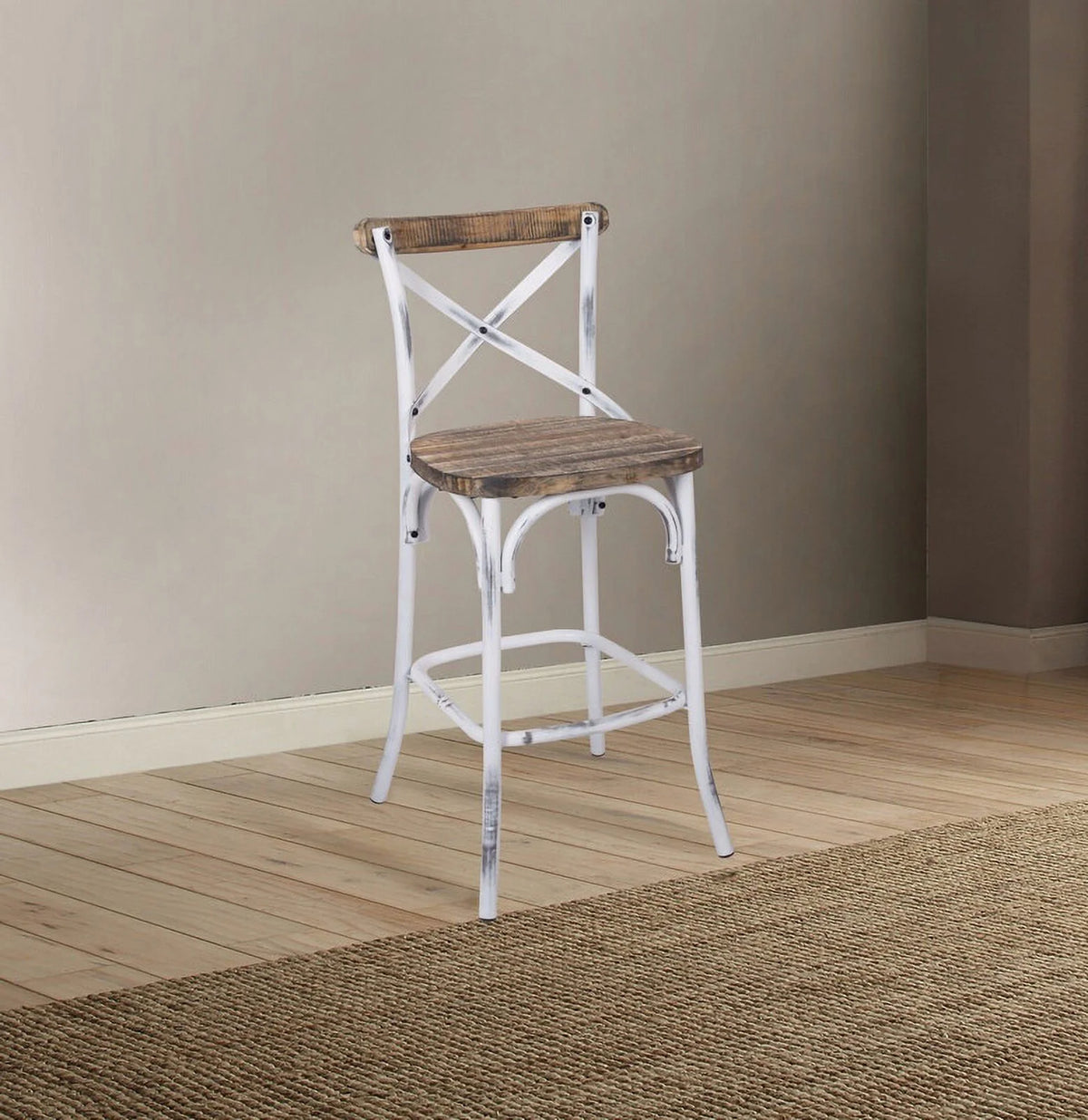 Antique White Bar Chair H1315