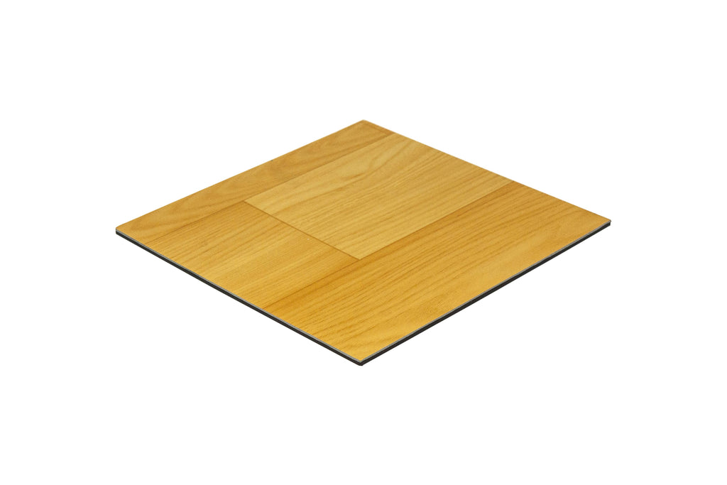 Clear Display Case with Simulated Wood Floor F4175