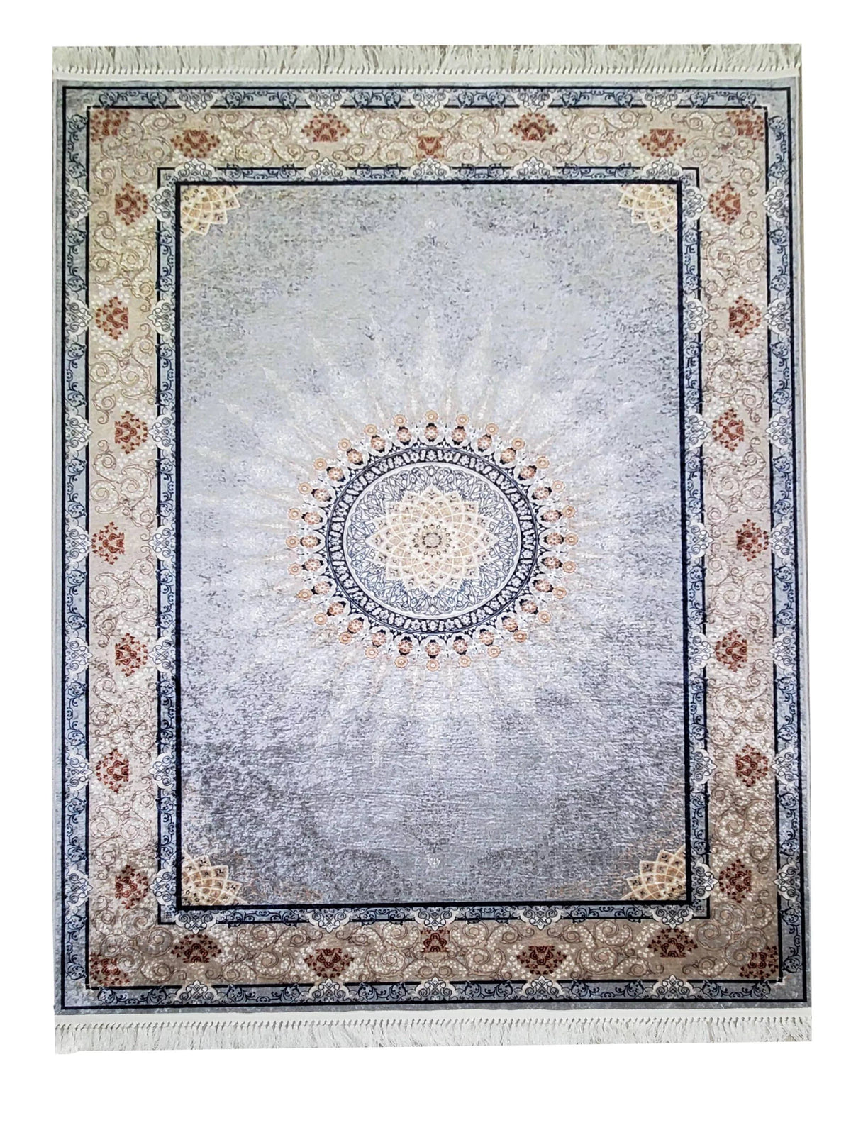 Grey Flatweave Vintage Area Rug 5x7 8x10 8x11 9x12 feet S3216