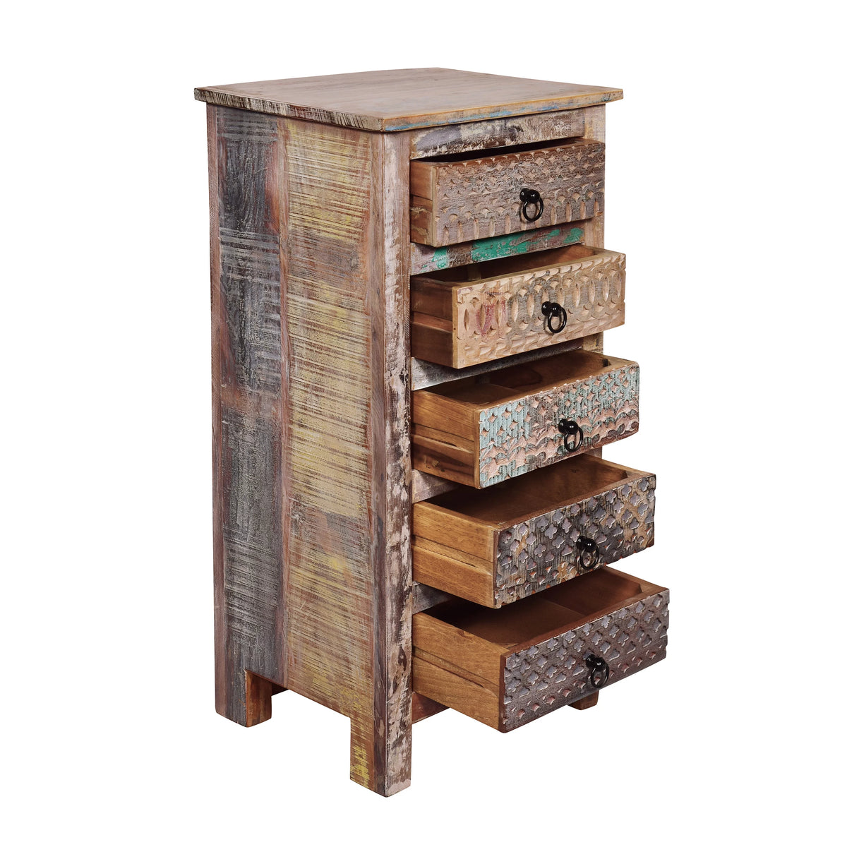 Handmade Wood 5 Drawer Chest G168