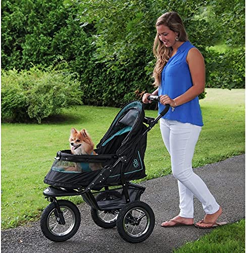 No-Zip Pet Stroller with Gel-Filled Tires F990545
