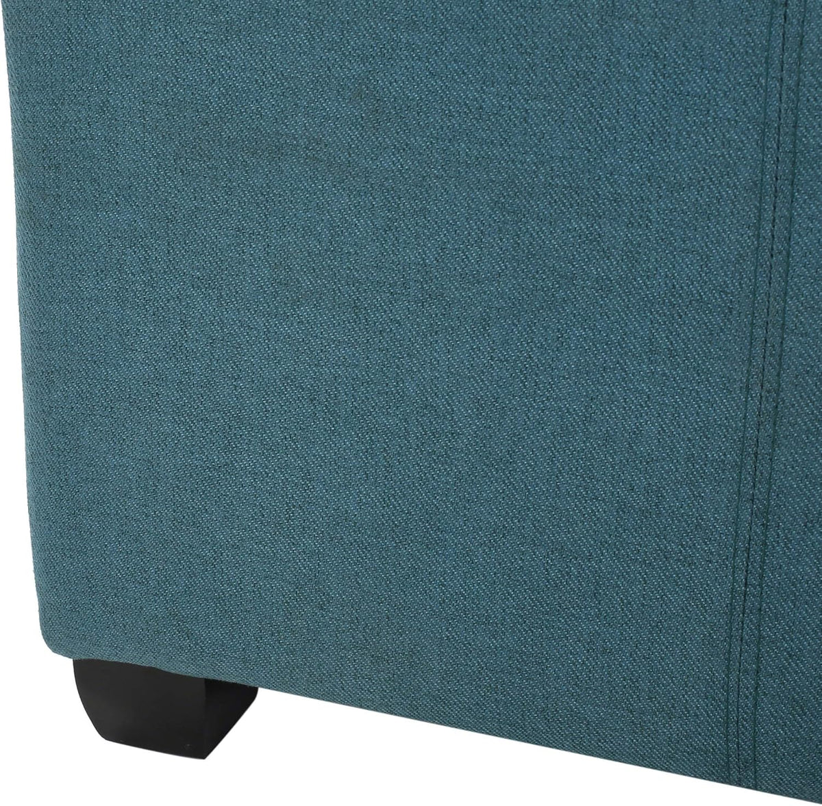 Dark Teal Fabric Storage Ottoman A4157
