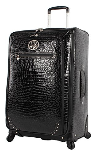 4 Piece Softside Expandable Lightweight Spinner Suitcases with Carry On and Suitcase D344