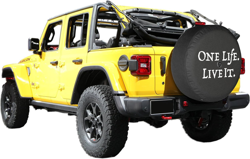 Soft Tire Cover for Jeep Wrangler JL with Back-up Camera Pack of 2 O523672
