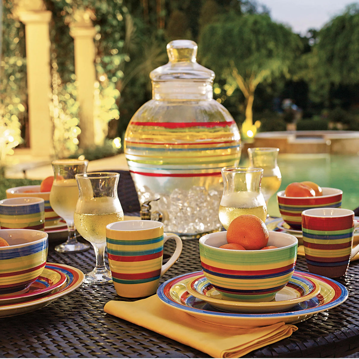 20 Piece Striped Flatware Set R26995