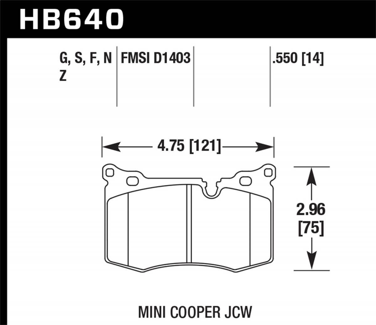 HP Plus Brake Pads O66192