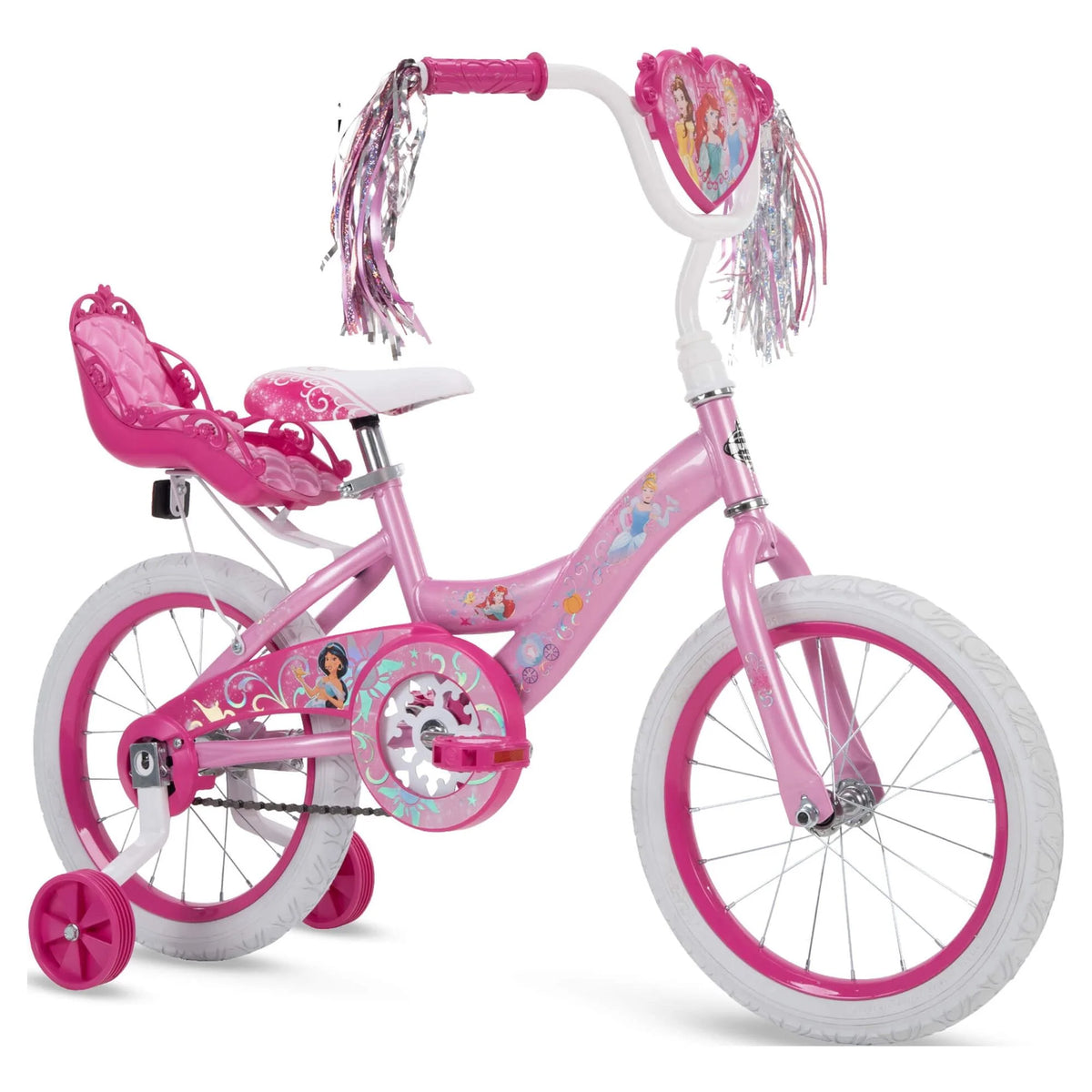Pink 16" Sidewalk Bike with Training-Wheels F240690