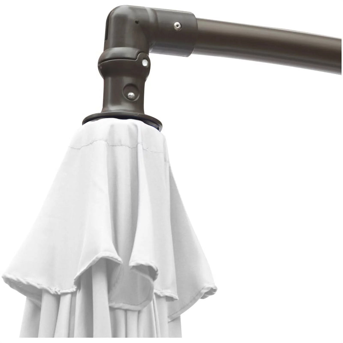 10 ft. Patio Cantilever Hanging Umbrella with 4-piece Base Weight P335