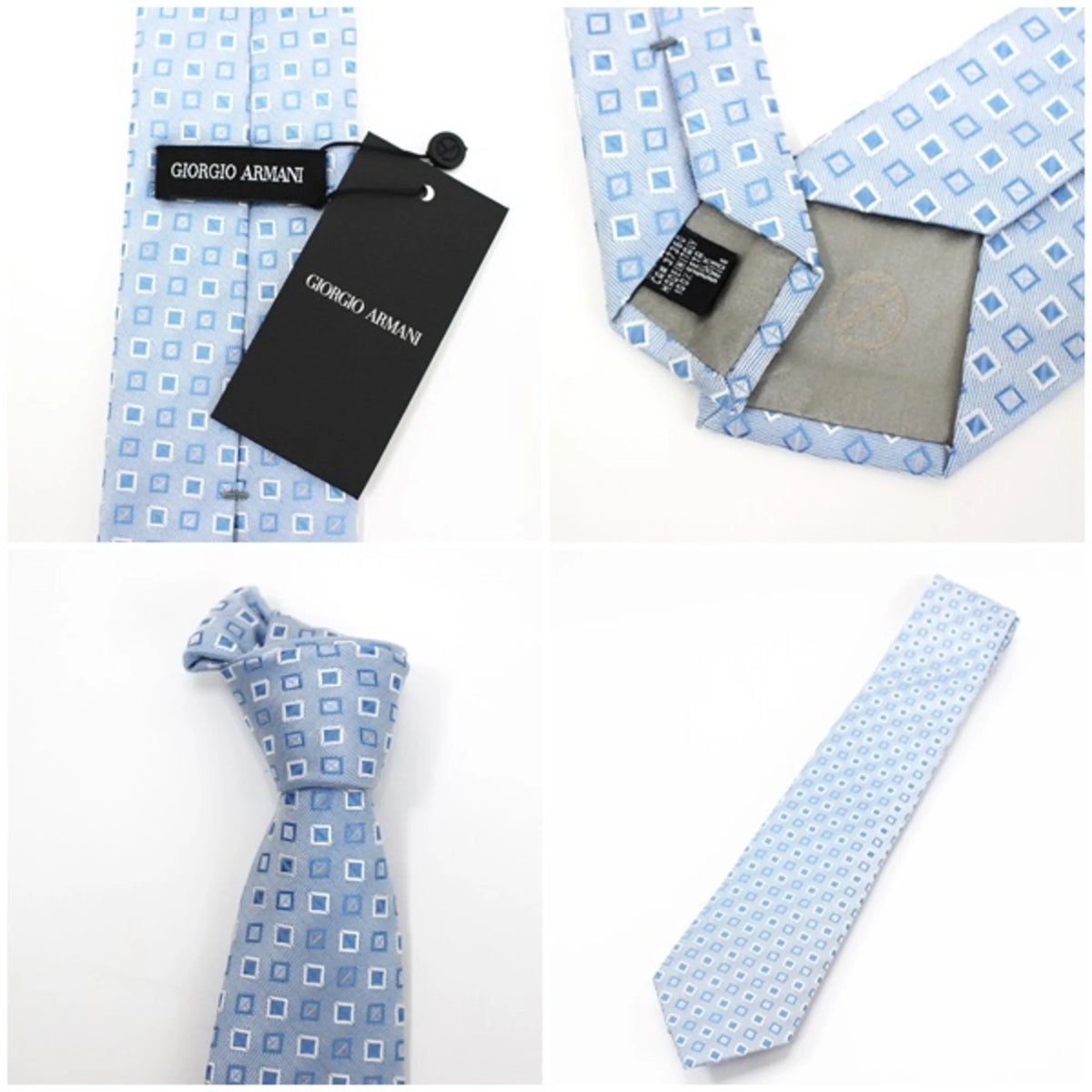 Silk Tie Square Pattern H337392