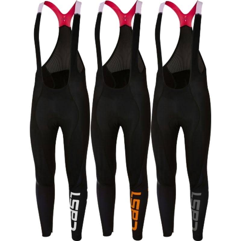Large Black/Orange Bibtight S1551