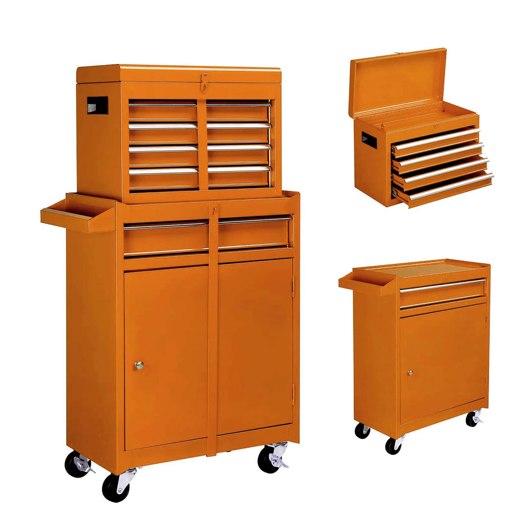 Blue 8 Drawer Steel Rolling Tool Chest R268