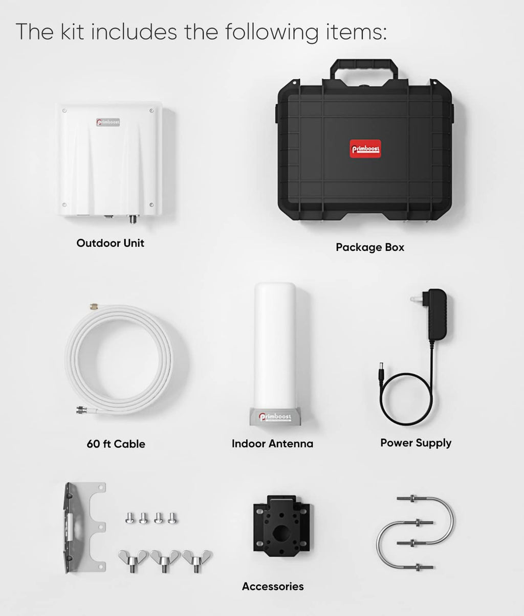 Cell Phone Signal Booster for Home and Office, 4G LTE & 5G up to 5,000 sq ft, FCC Approved M75778
