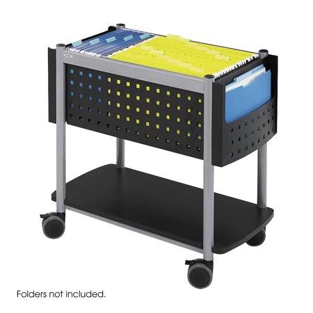 Steel Filing Carts Mobile File, Black K210376