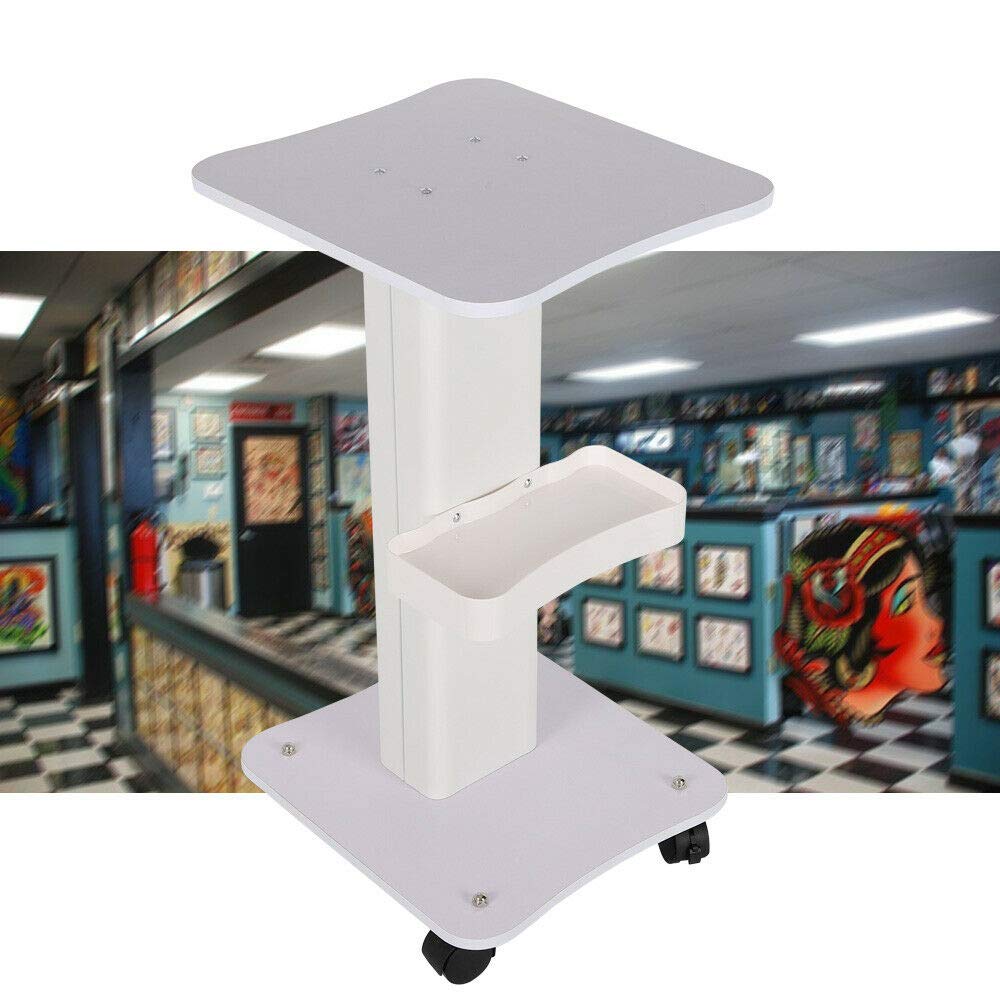 Pack of 2 Rolling Trolley Cart with Storage Tray I347