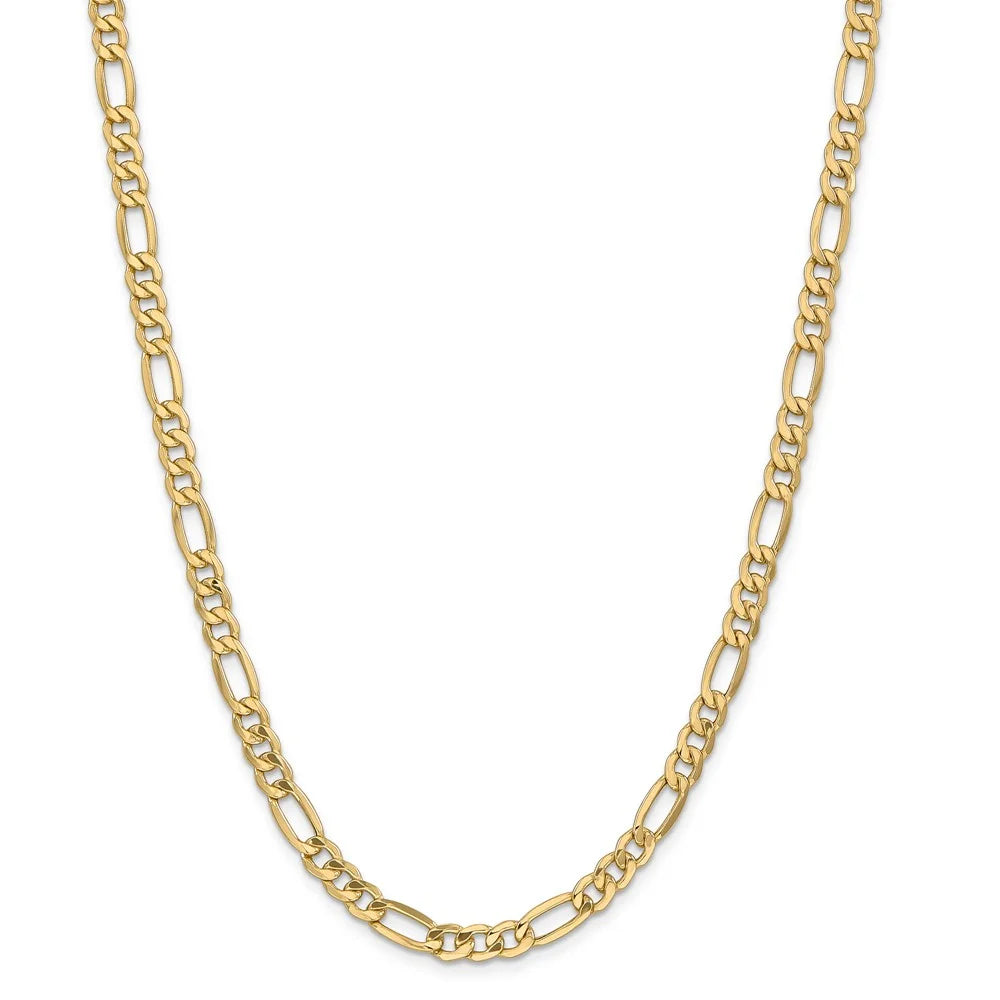 14kt Yellow Gold 20 inch Figaro Chain with Lobster Clasp S671888