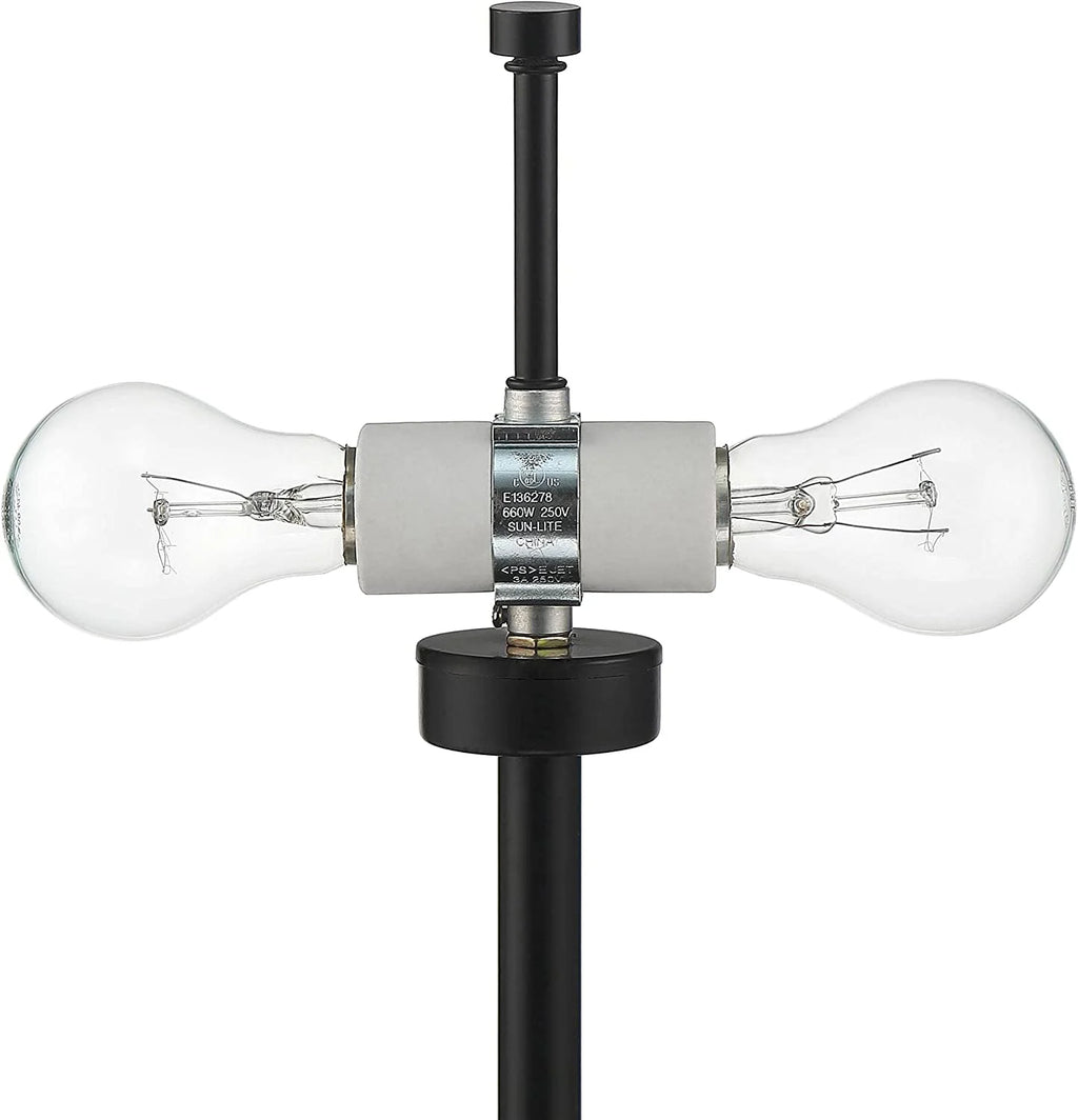 Black Metal Dome Shade Table Lamps Set of 2 R10558