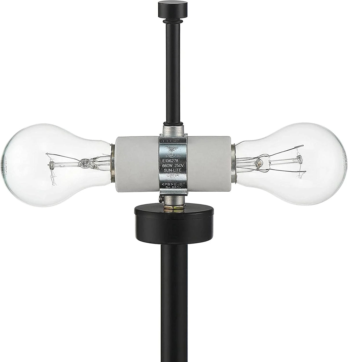 Black Metal Dome Shade Table Lamps Set of 2 R10558