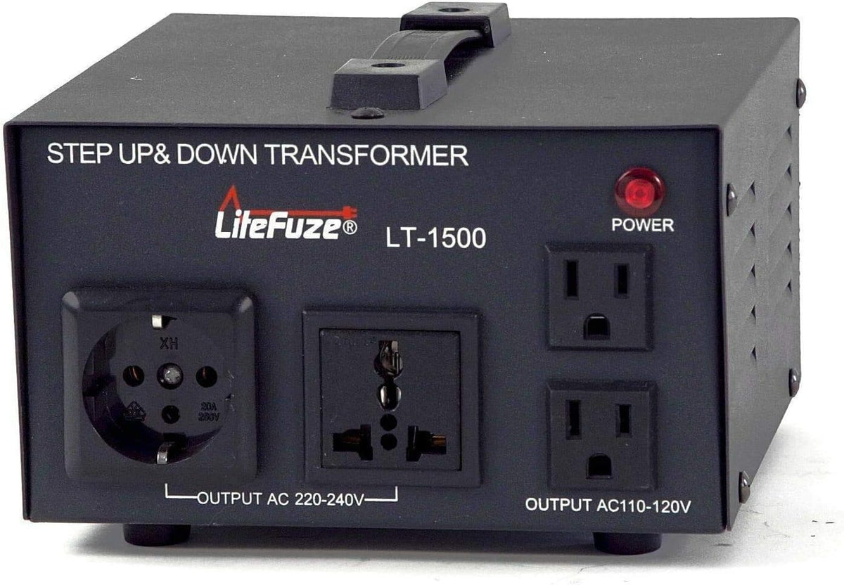 2000 Watt Voltage Converter Transformer with Circuit Breaker Protection H564