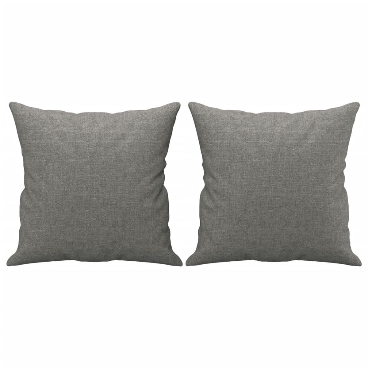 Dark Gray 2-Seater Fabric Sofa with Pillows and Cushions P3192