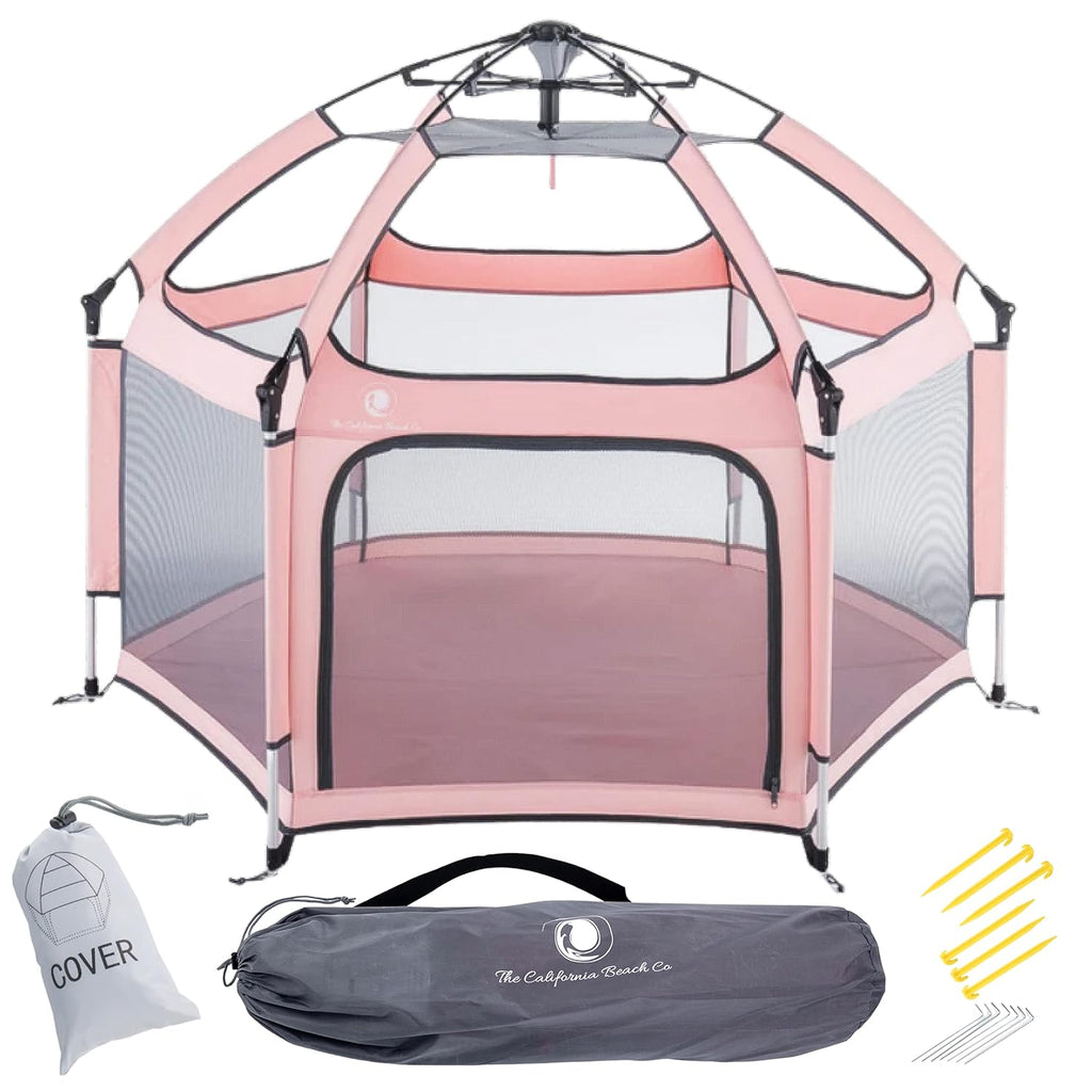 Portable Folding Playpen with Sun Shade Cover W402